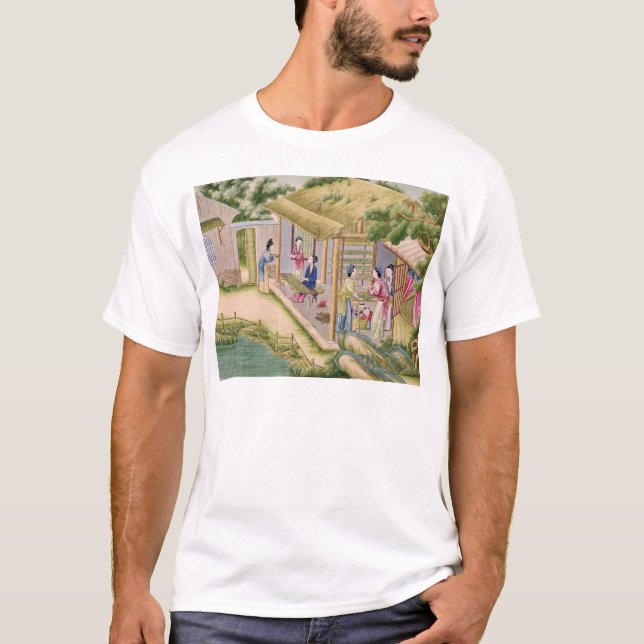 T-shirt Se renseigner sur des vers à soie (Devant)
