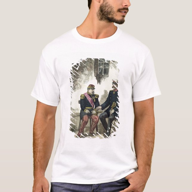 T-shirt Se réunir entre Otto von Bismarck et le napoléon (Devant)