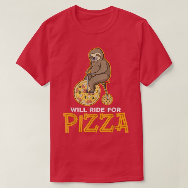 T-shirt Se Roulera Pour Pizza 36095976 (Design devant)