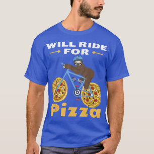 T-shirt Se Roulera Pour Pizza Drôle Pour Les Fentes Et L'A