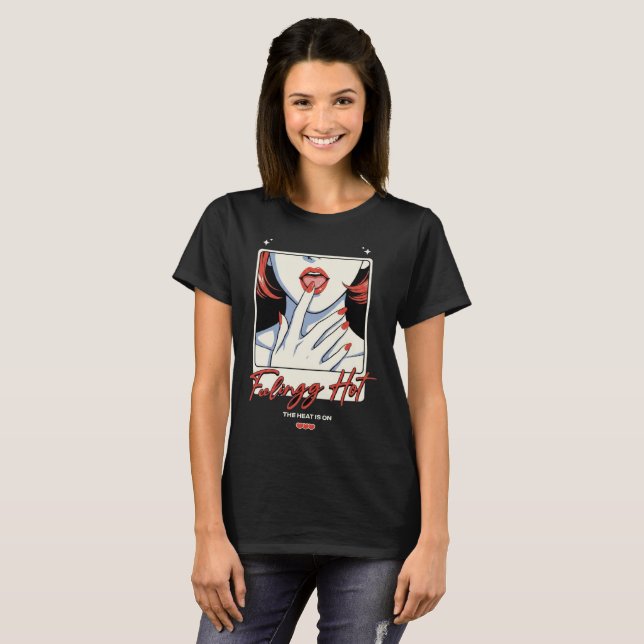 T-shirt Se sentir chaud Rétro Pop Art Glam (Devant entier)