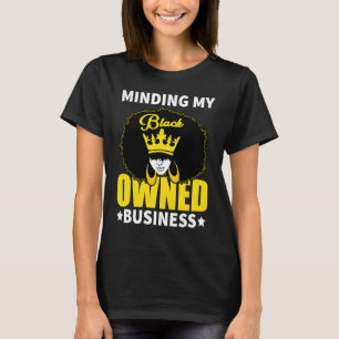 T-shirt Se soucier de ma femme d'affaires noire
