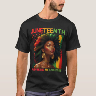 T-shirt Se souvenir de mes ancêtres Mois de l'histoire des