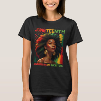 T-shirt Se souvenir de mes ancêtres Mois de l'histoire des