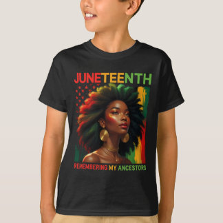 T-shirt Se souvenir de mes ancêtres Mois de l'histoire des