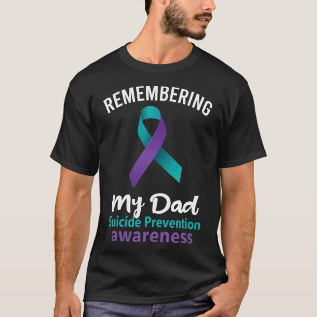 T-shirt Se souvenir de mon père Prévention du suicide Sens (Devant)