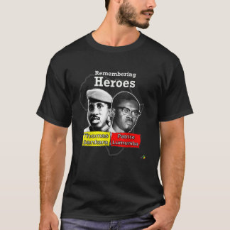 T-shirt Se souvenir des héros Thomas Sankara Patrice Lumub