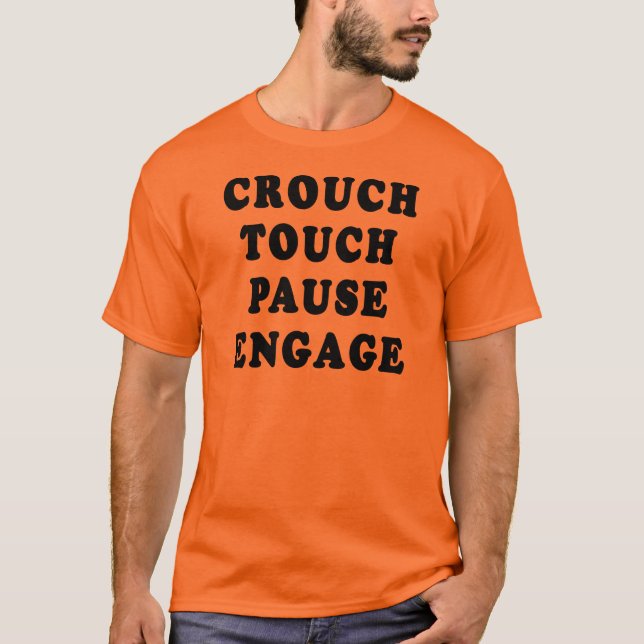 T-shirt Se tapissent la pause de contact s'engagent (Devant)
