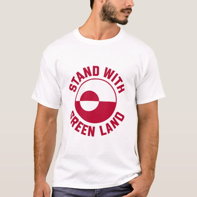 T-shirt Se Tenir Avec Le Groenland (Devant)