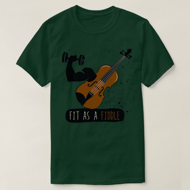 T-shirt se tenir comme un violon (Design devant)