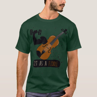 T-shirt se tenir comme un violon