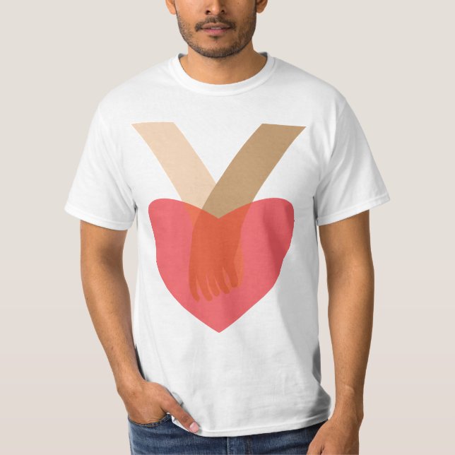 T-shirt Se tenir par la main (Devant)