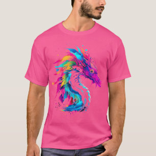T-shirt Sea Dragon Reptile Monster Faune Anima colorée