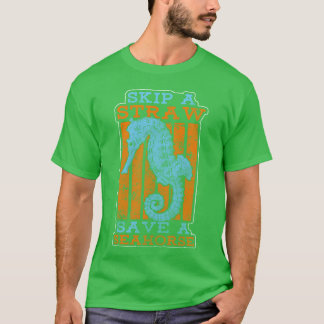 T-shirt Sea Horse Free Swimmers Ocean friends