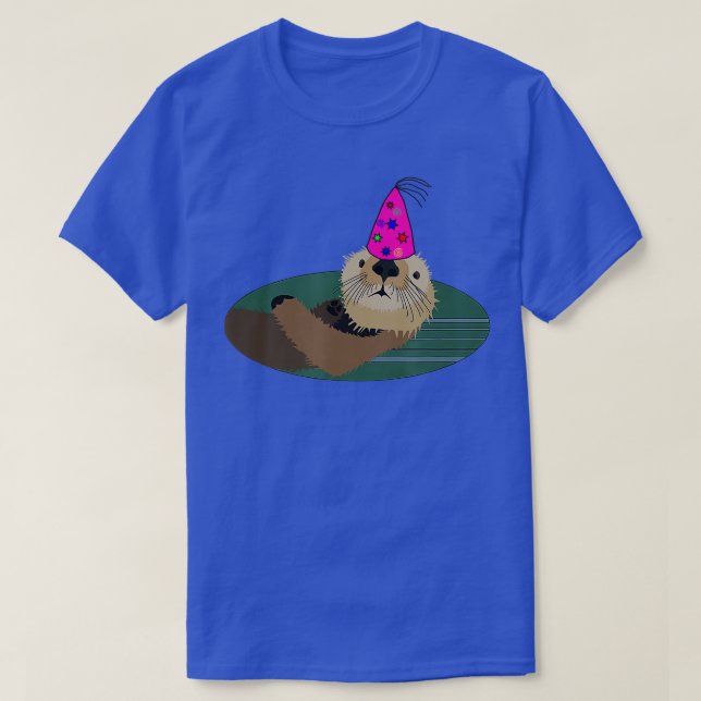 T-shirt Sea Otter Anniversaire Casquette (Design devant)
