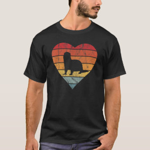 T-shirt Sea Otter Coeur Vintage Coucher de soleil Cute Wom