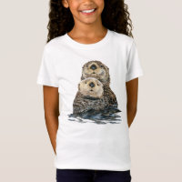 T-shirt Sea Otter et Pup