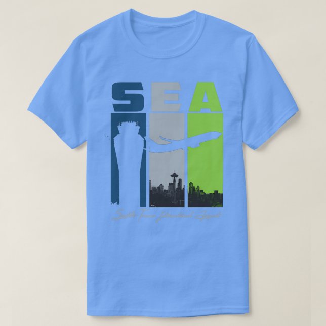 T-shirt SEA Seattle Aéroport international Tacoma SeaTac W (Design devant)