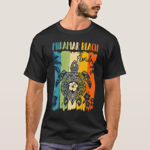 T-shirt Sea Turtle Retro Miramar Beach Floride Famille Vac