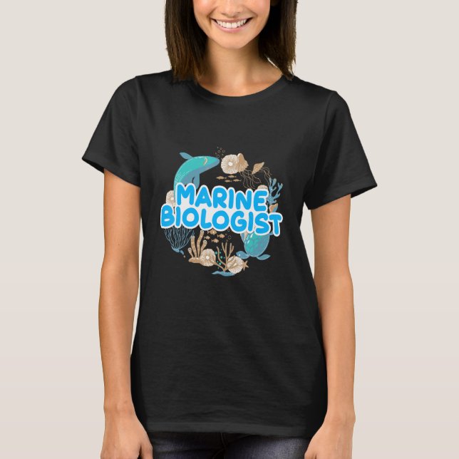 T-shirt Sea Zoologist Ocean Student Science Marine Biologi (Devant)