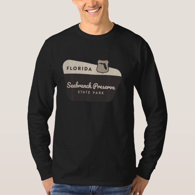 T-shirt Seabranch Preserve State Park Floride Affiche de b (Devant)