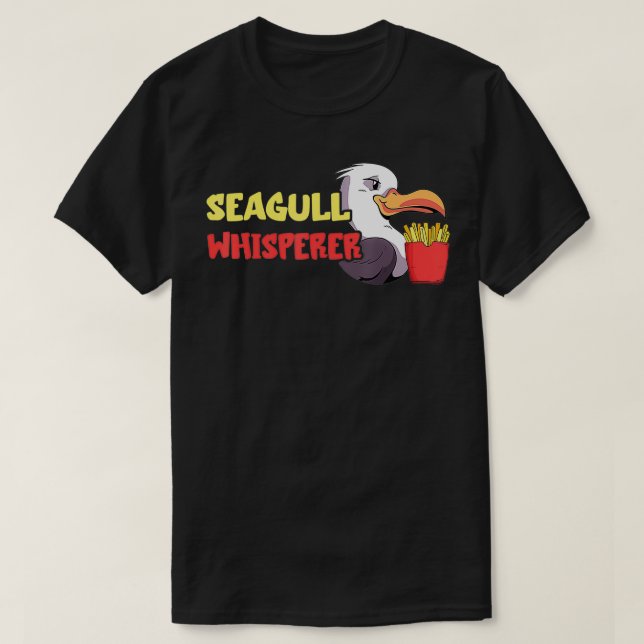 T-shirt Seagull French Fries Lover Whisperer Fast Food dea (Design devant)