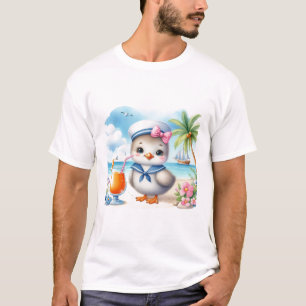 T-shirt Seagull sur la Plage Côté Été