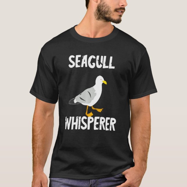 T-shirt Seagull Whisperer Gull Beach Birds Port Albatro (Devant)