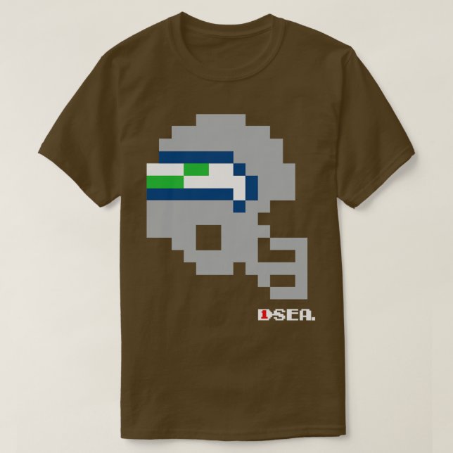 T-shirt Seahawks Casque Tecmo Bowl Sweatshirt crâne (Design devant)