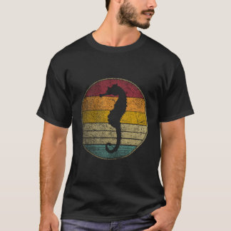 T-shirt Seahorse Fish Nature Océan Mer Vintage