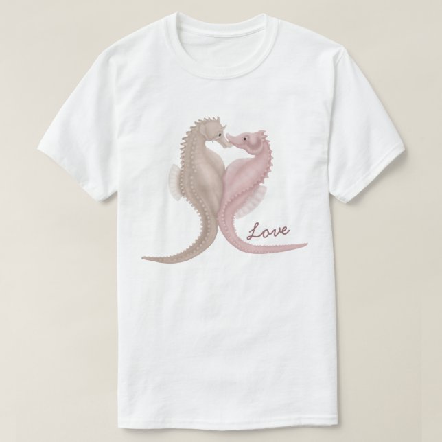 T-shirt Seahorse Love (Design devant)