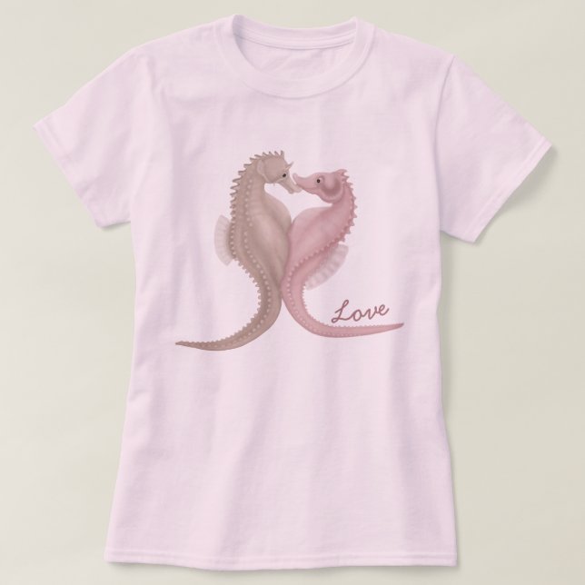 T-shirt Seahorse Love (Design devant)