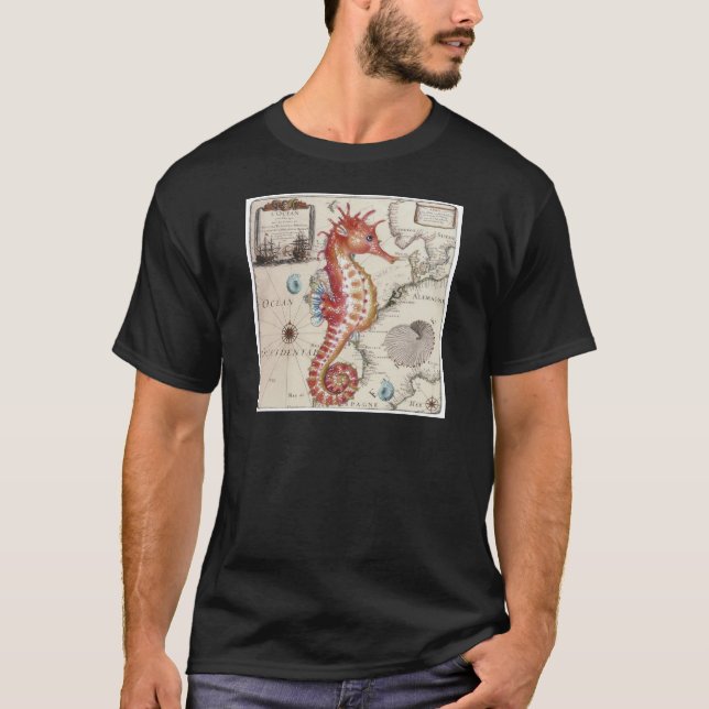 T-shirt Seahorse Shabby (Devant)
