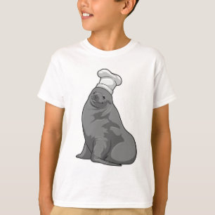 T-shirt Seal as Cook with Chef casquette
