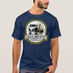 T-shirt Seal Beach California Hippie VanSurfer