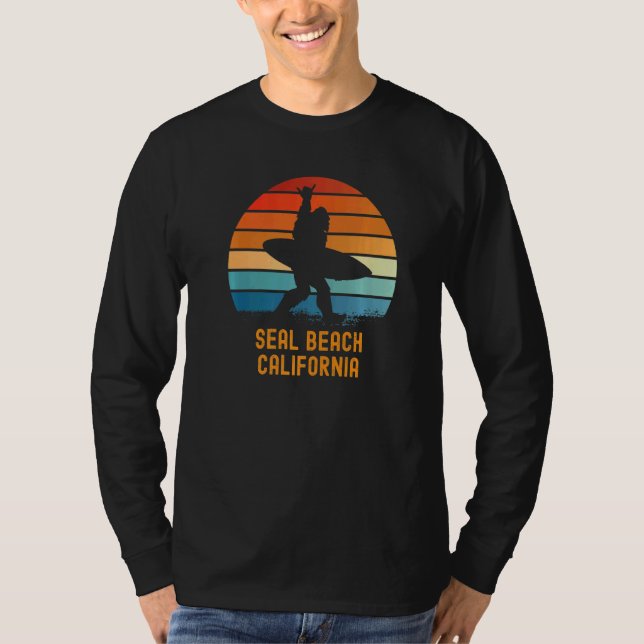 T-shirt Seal Beach California Sasquatch Souvenir (Devant)