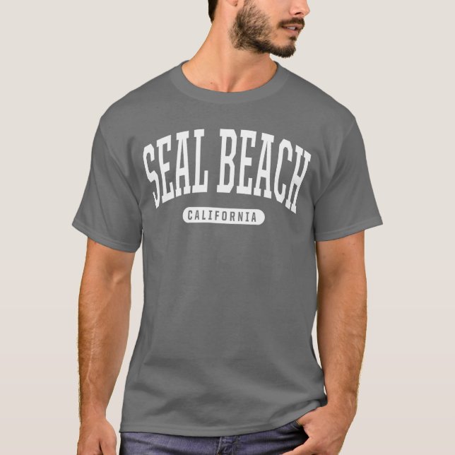 T-shirt Seal Beach California Vacation College Style CA US (Devant)