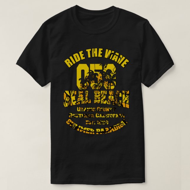 T-shirt Seal Beach Orange County California USA (Design devant)