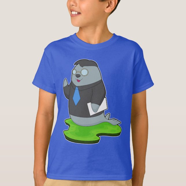 T-shirt Seal Secretary Note (Devant)