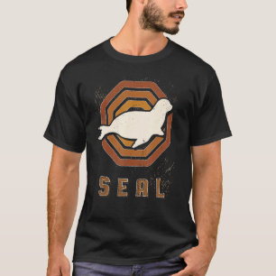T-shirt Seal Vintage Retro classique amour animal
