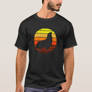 T-shirt Sealion coucher de soleil Silhouette été Lion de m