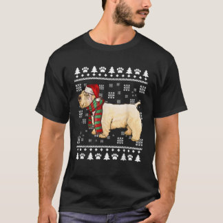 T-shirt Sealyham Terrier Dog Santa Hat Xmas Ugly Christmas