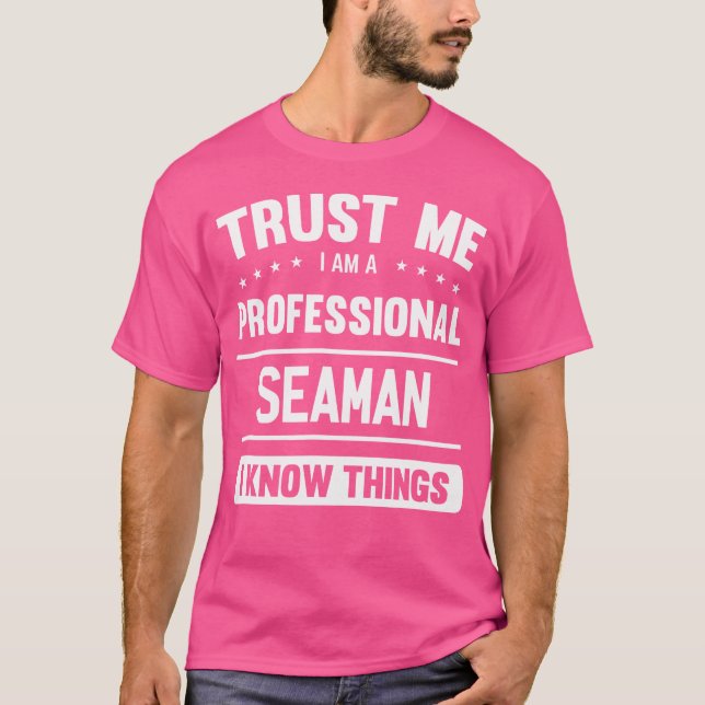 T-shirt Seaman Idea Trust Marins Professionnels (Devant)