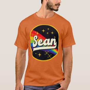 T-shirt Sean Rainbow Dans L'Espace Style Vintage