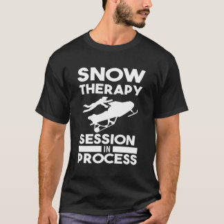 T-shirt Séance De Thérapie De Neige En Processus Motoneige