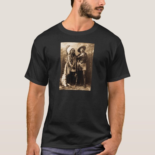 T-shirt Séance en chef Taureau et Buffalo Bill 1895 (Devant)