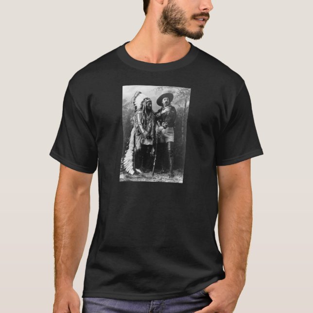 T-shirt Séance en chef Taureau et Buffalo Bill 1895 (Devant)