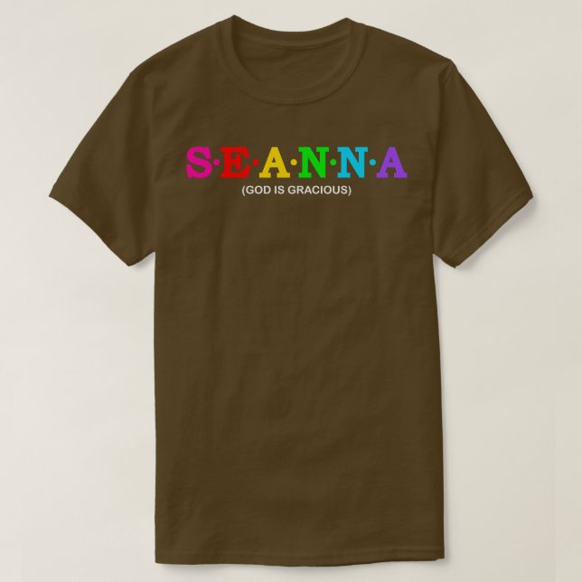 T-shirt Seanna Dieu est gracieux (Design devant)