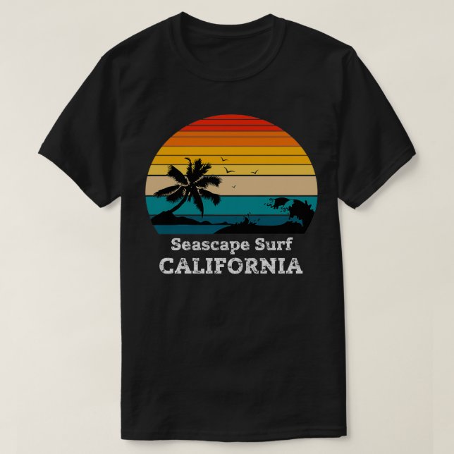T-shirt Seascape Surf CALIFORNIA (Design devant)