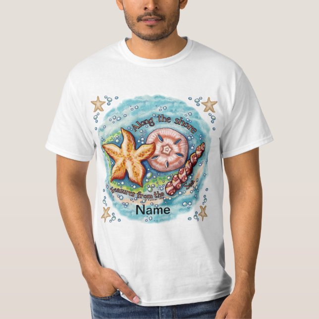 T-shirt Seashell Treasures  (Devant)